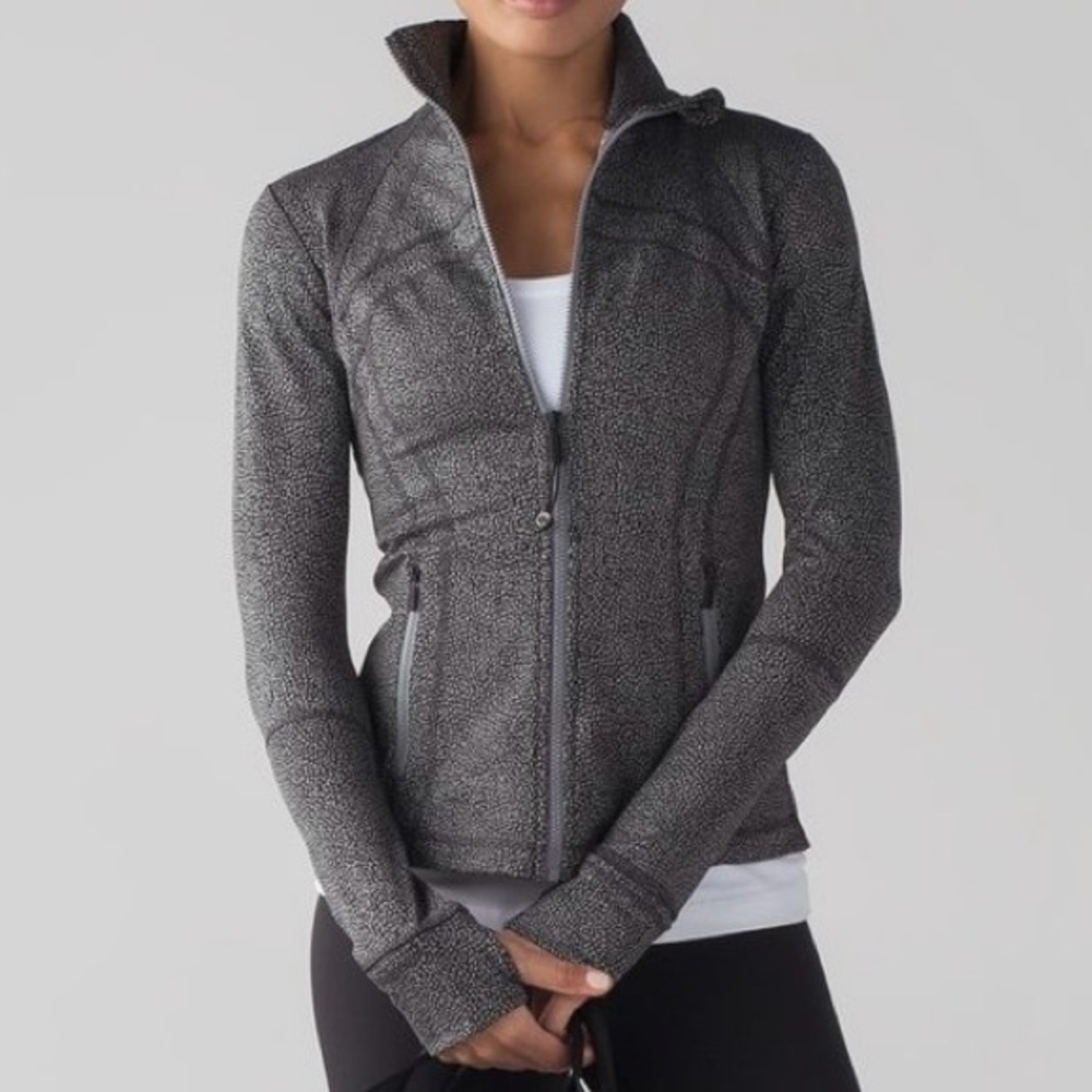 Lululemon Define Jacket Luon Chakra Jacquard V1 Black Battleship, 6